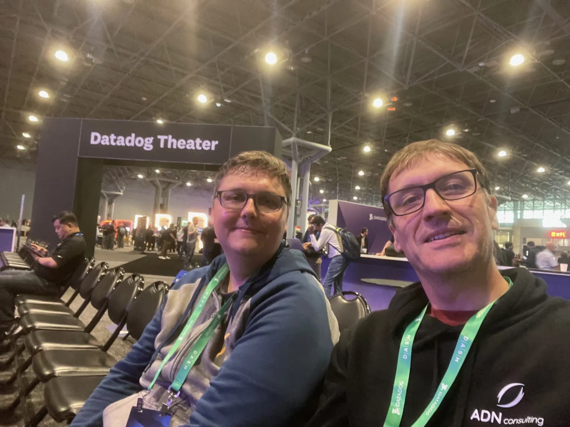 L’équipe ADN au salon DASH Datadog à New York