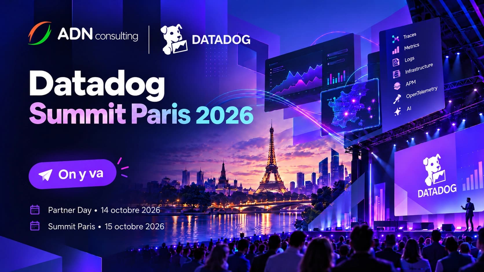 Datadog Summit Paris 2026 · ADN Consulting · On y va